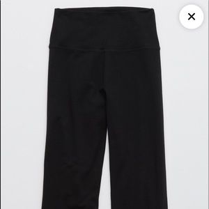 Aerie Black Cotton Flare Leggings